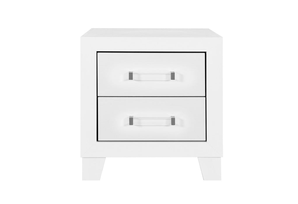 Luccia - 5 Piece Twin Bedroom Set With LED - White