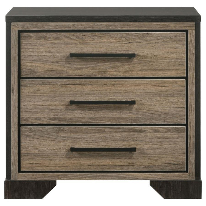 Baker - 3-Drawer Nightstand - Light Taupe