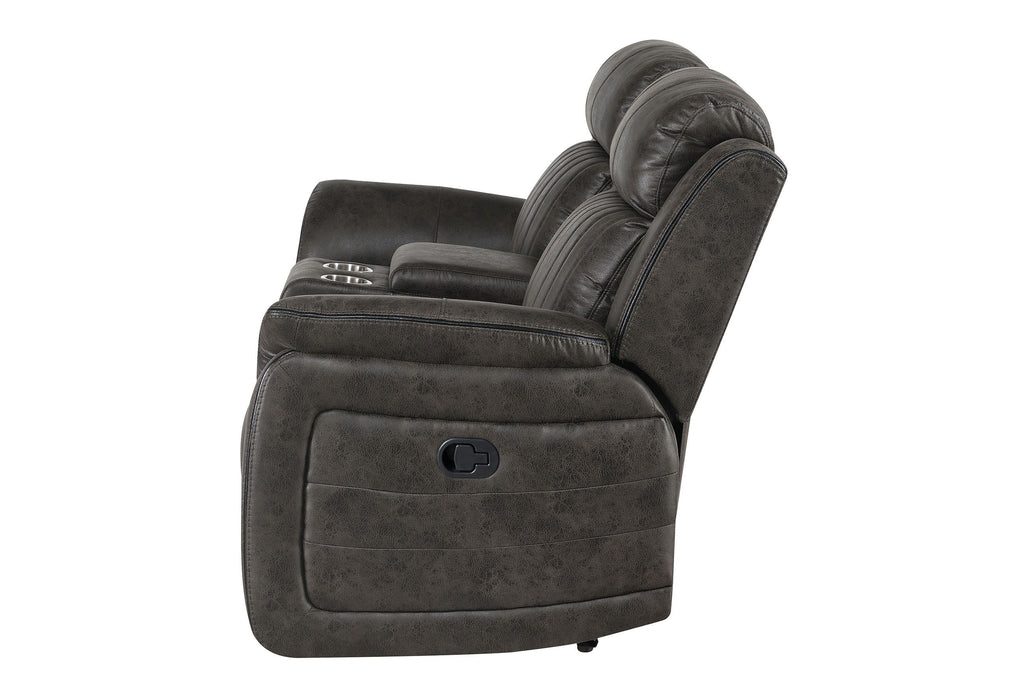 U8517 - Console Reclining Loveseat - Charcoal