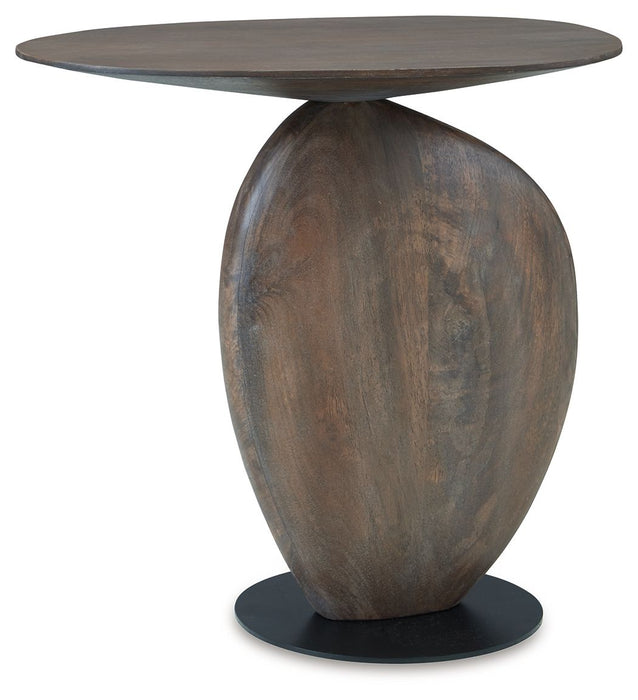 Cormmet - Brown / Black - Accent Table