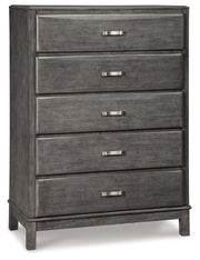 Caitbrook - Five Drawer Chest - Gray