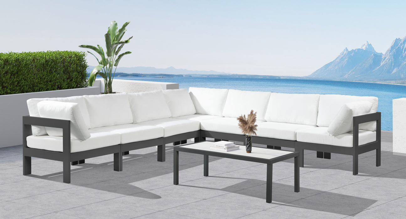 Nizuc - Outdoor Patio Modular Sectional 7 Piece - White