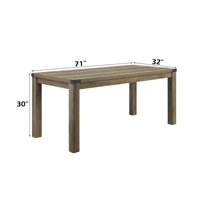 Abiram - Dining Table - Rustic Oak Finish