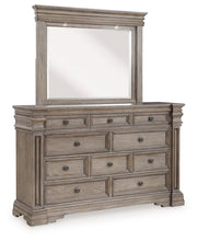 Blairhurst - Dresser And Mirror - Light Grayish Brown