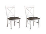 Mountina - Dining Chairs (Set of 2) - Brown / White