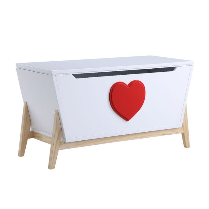 Padma - Youth Chest - White & Red