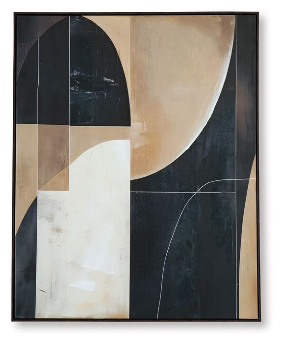 Ewanford - Black / Brown / Tan - Wall Art