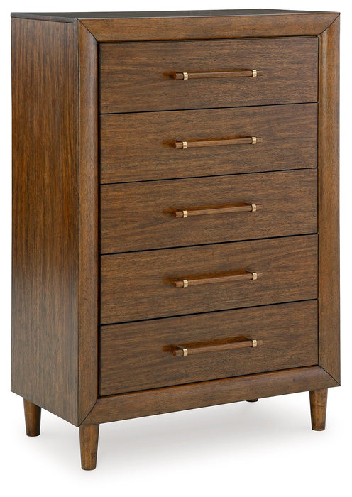 Lyncott - Brown - Five Drawer Chest