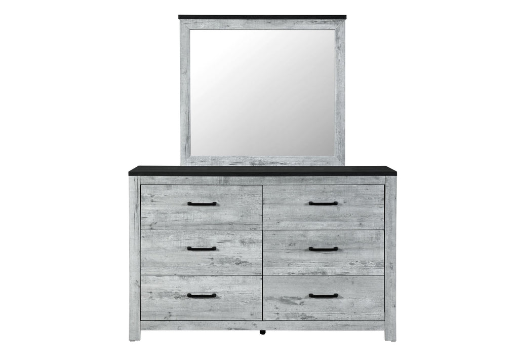 Ozark - 5 Piece Full Bedroom Set - Gray Wash