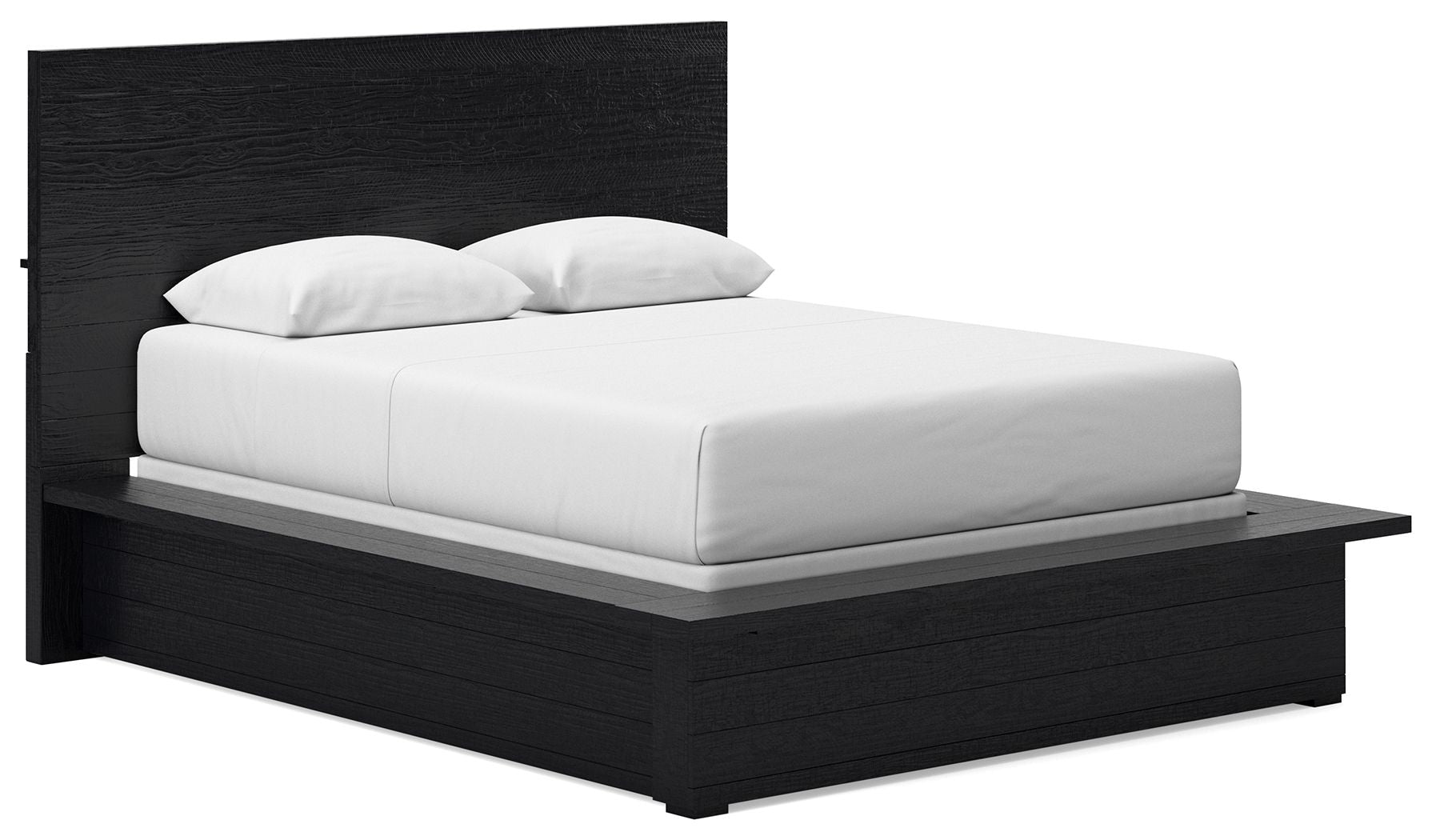 Londer - Queen Panel Bed - Black