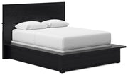 Londer - Queen Panel Bed - Black