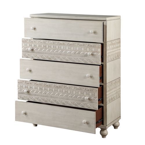 Roselyne - Chest - Antique White Finish