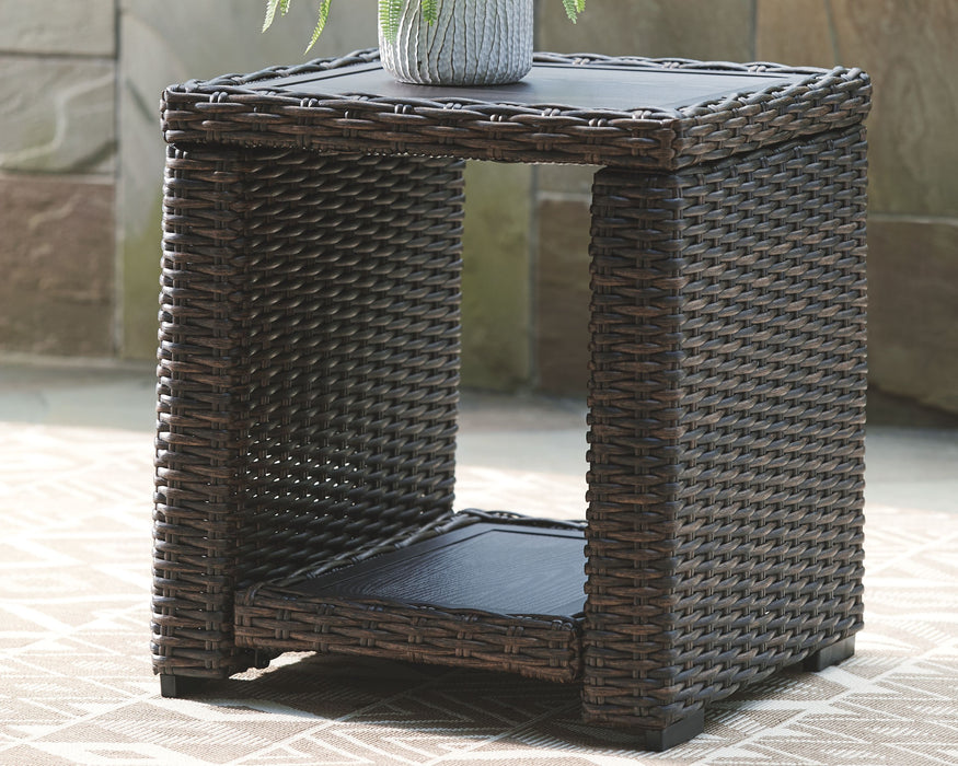 Grasson - Brown - Square End Table