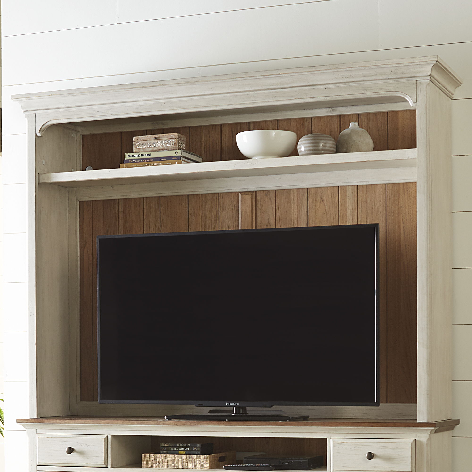 Farmhouse Reimagined - Entertainment Hutch - White