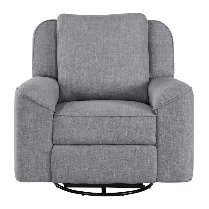 Destiny - Glider Recliner With Swivel - Gray Linen