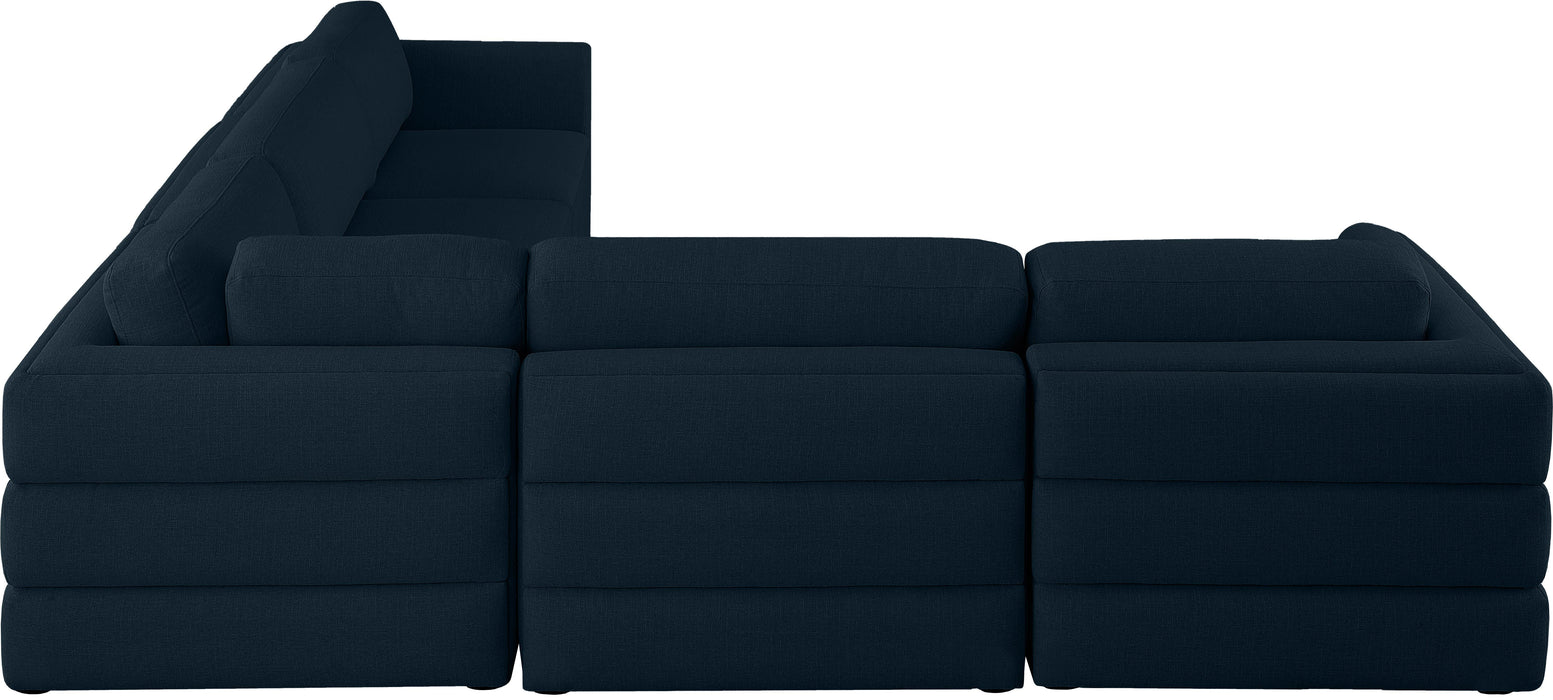 Beckham - Modular Sectional 5 Piece - Navy - Modern & Contemporary