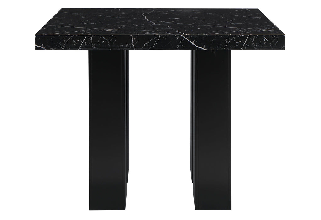 D04 Black Bar Table And Four D04 Bar Stools - Black