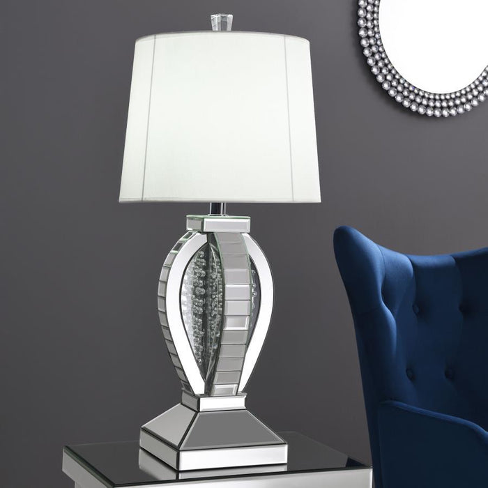 Klein - Empire Mirrored Acrylic Table Lamp - Silver