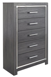 Lodanna - Five Drawer Chest - Gray