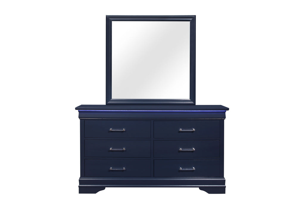 Charlie - Dresser With LED - Blue