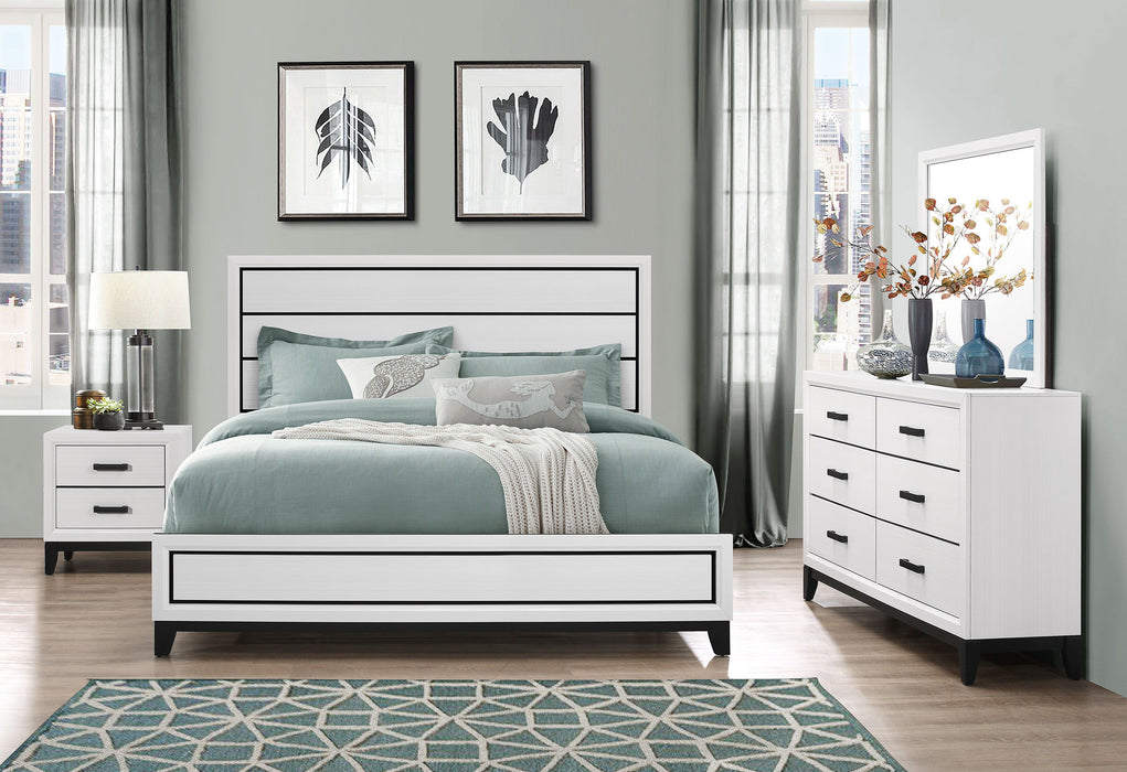 Kate - Queen Bed - White