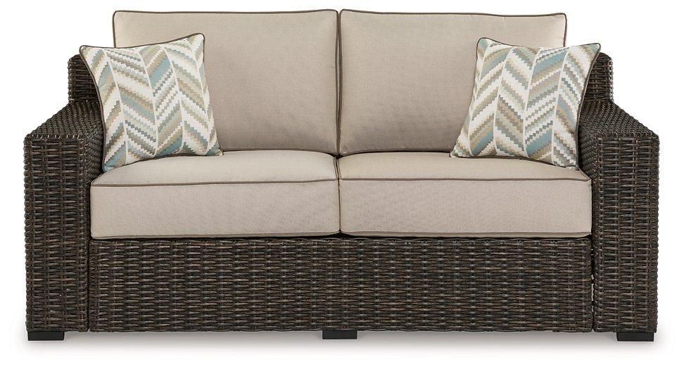 Coastline Bay Outdoor Loveseat with Cushion