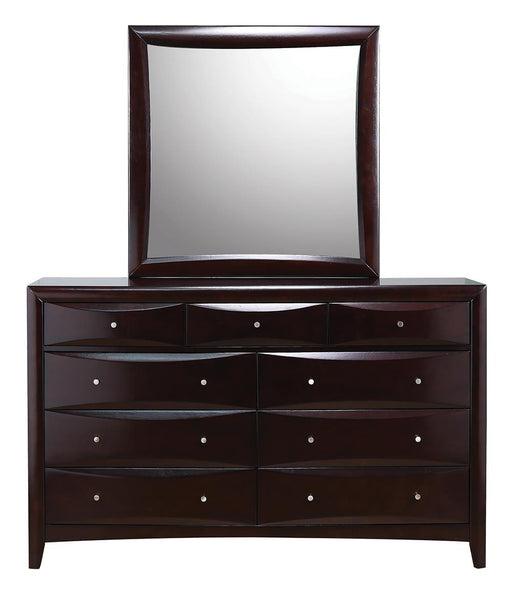 Phoenix 9-drawer Dresser Deep Cappuccino - iDEAL Furniture (Danbury, CT)