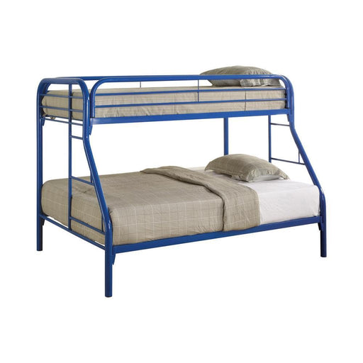 Morgan Twin Over Full Bunk Bed Blue - iDEAL Furniture (Danbury, CT)