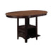 Lavon Oval Counter Height Table Light Chestnut and Espresso - iDEAL Furniture (Danbury, CT)
