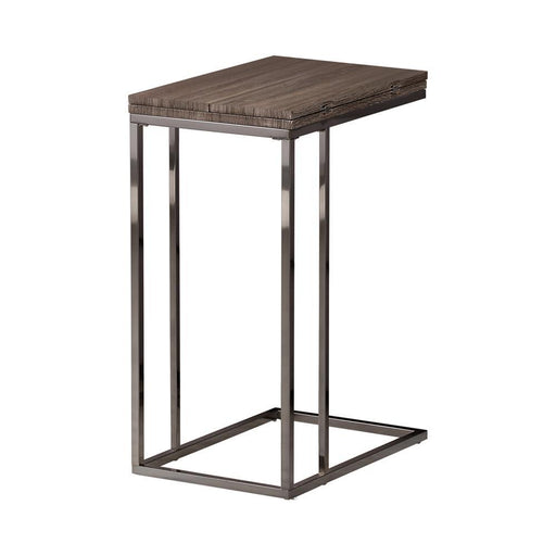Pedro Expandable Top Accent Table Weathered Grey and Black - iDEAL Furniture (Danbury, CT)