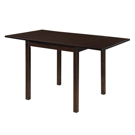 Kelso Rectangular Dining Table with Drop Leaf Cappuccino - iDEAL Furniture (Danbury, CT)