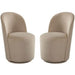 Kendall Dining/Accent Swivel Chair in Ivory Boucle Fabric image