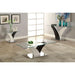 SLOANE White/Dark Gray/Chrome End Table image