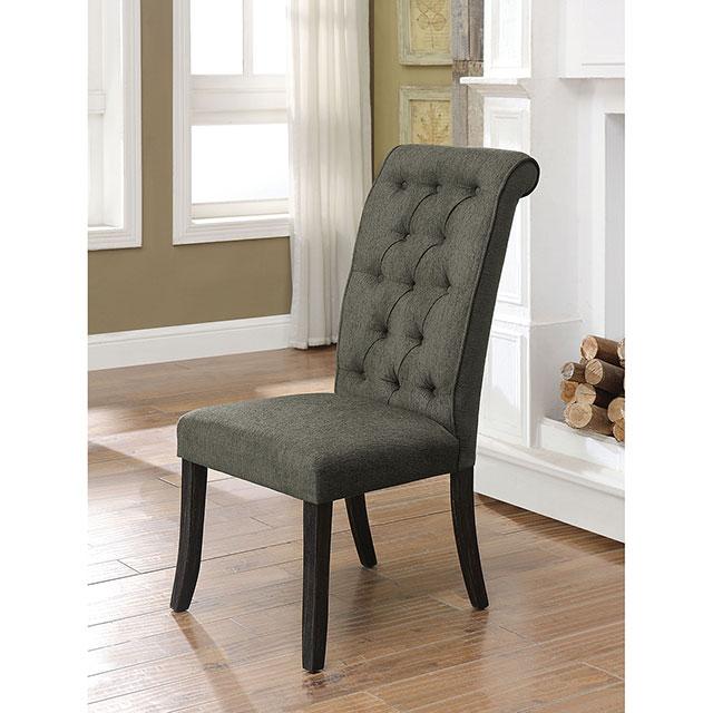 Sania III Gray/Antique Black Side Chair (2/CTN) image