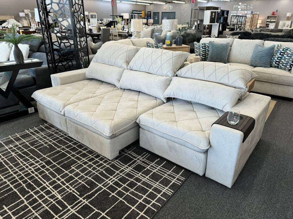 Georgia 3-Seat Expandable Modular sofa (Shown in beige) - iDEAL Furniture (Danbury, CT)