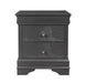 Pompei Metallic Grey Nightstand image