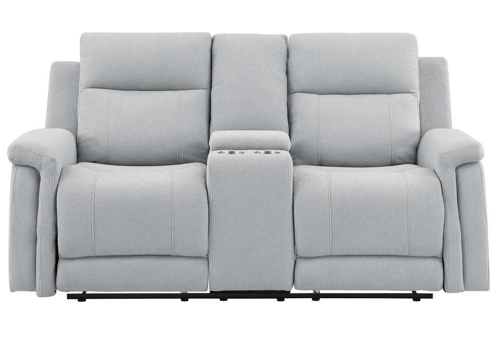 U1797 GREY CONSOLE RECLINING LOVESEAT image