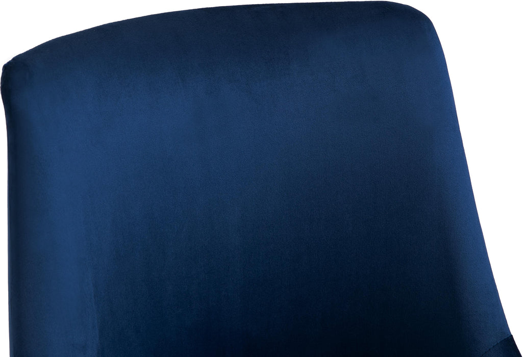 Karina Navy Velvet Office Chair