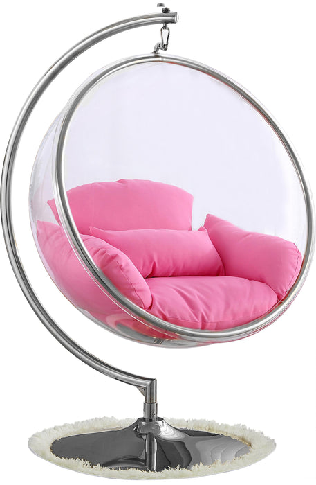 Luna Pink Durable Fabric Acrylic Swing Chair