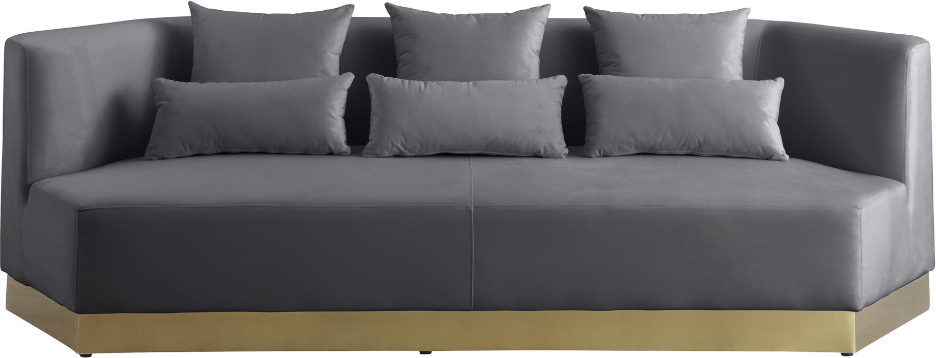 Marquis Grey Velvet Sofa