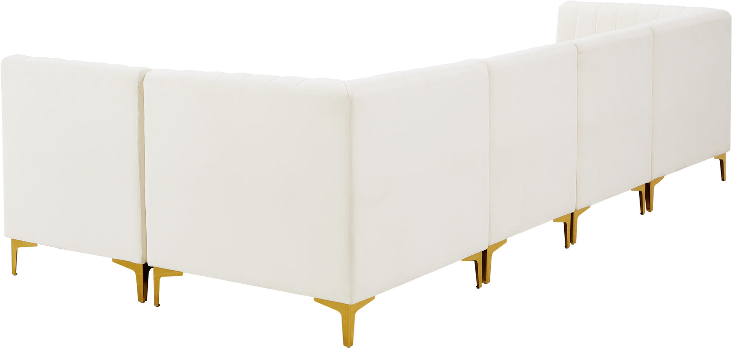 Alina Cream Velvet Modular Sectional