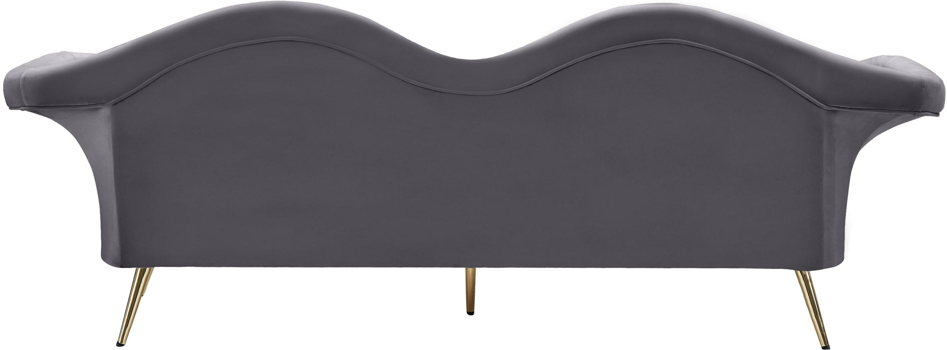 Lips Grey Velvet Sofa