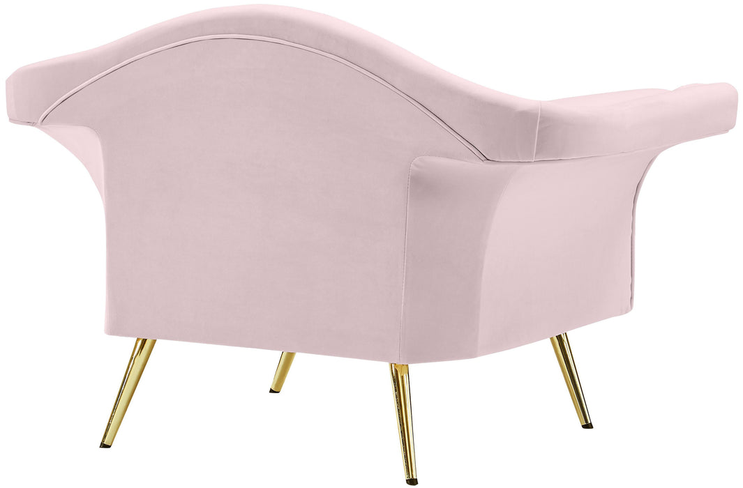 Lips Pink Velvet Chair