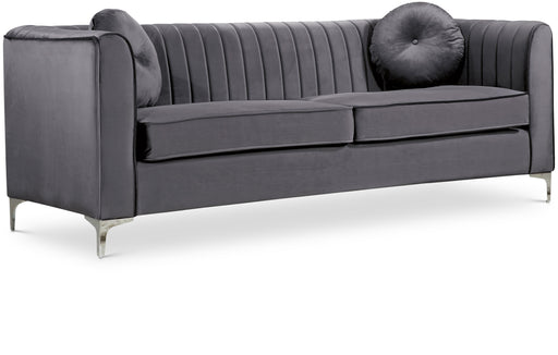 Isabelle Grey Velvet Sofa image