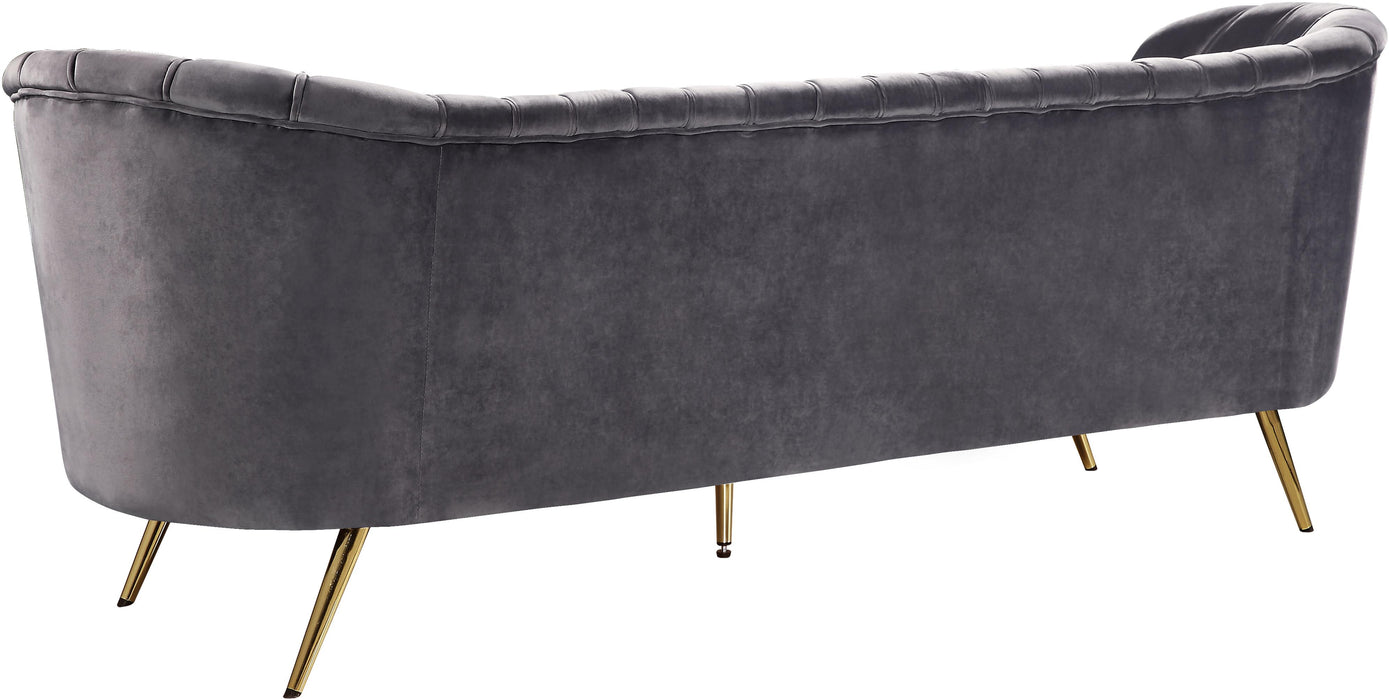 Margo Grey Velvet Sofa