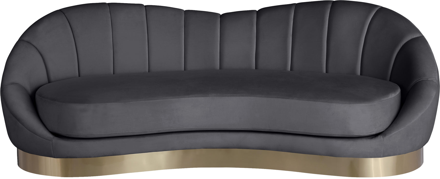 Shelly Grey Velvet Sofa