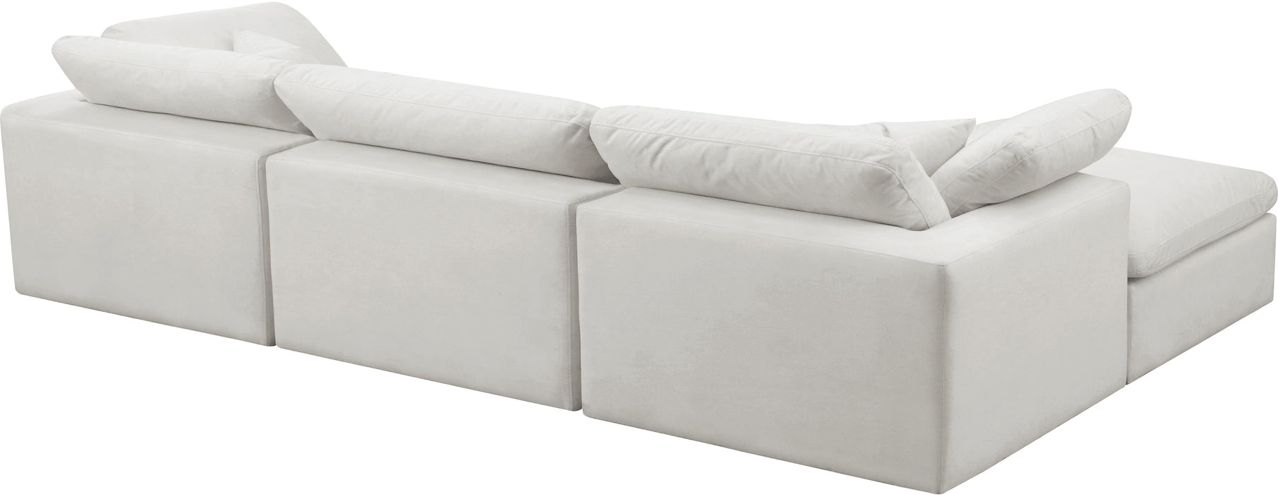 Cozy Cream Velvet Cloud Modular Sectional