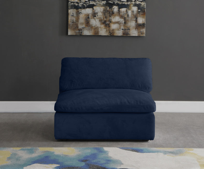 Cozy Navy Velvet Chair