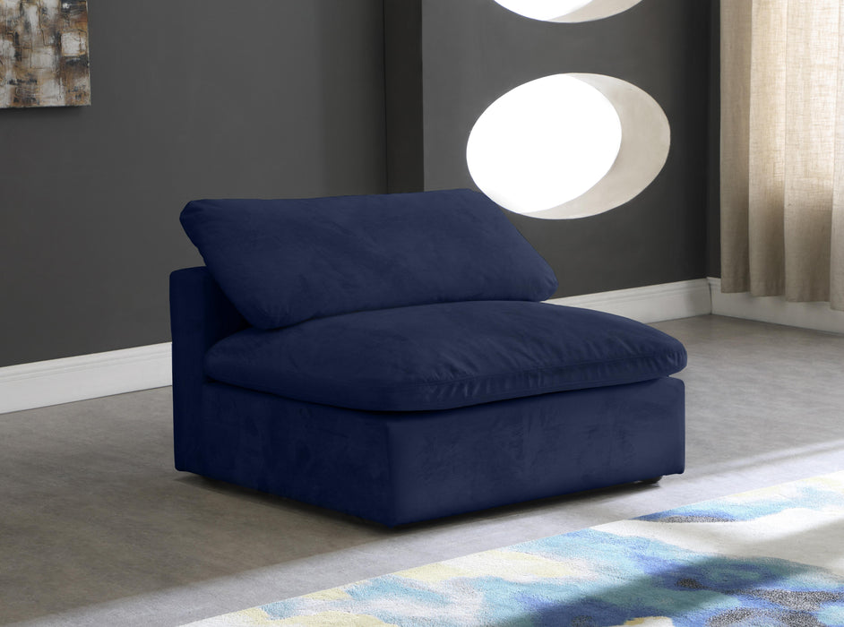 Cozy Navy Velvet Chair