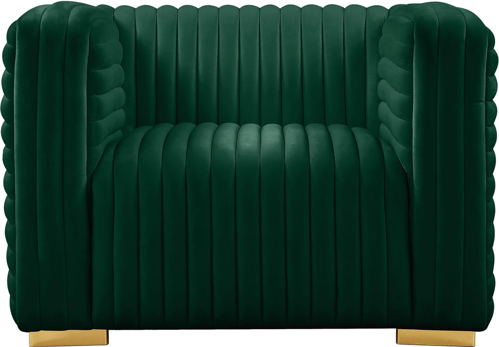 Ravish Green Velvet Chair